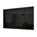 Fully Framed Sliding Wardrobe Doors Black Glass Finish