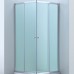 Semi Frameless Shower Screen Corner Entry with Double Sliding Doors 1900H adjustable