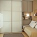 Fully Framed Sliding Wardrobe Doors Super White Glass with Horizontal Strips