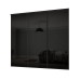 Frameless Sliding Wardrobe Doors Black Glass Finish