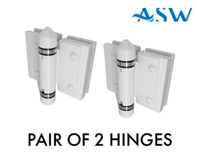 MASTER Range Glass to Glass 180 Hinge Set of 2