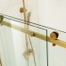 Frameless Shower Screen Corner Fixed Panel & Sliding Door & Return 2000H